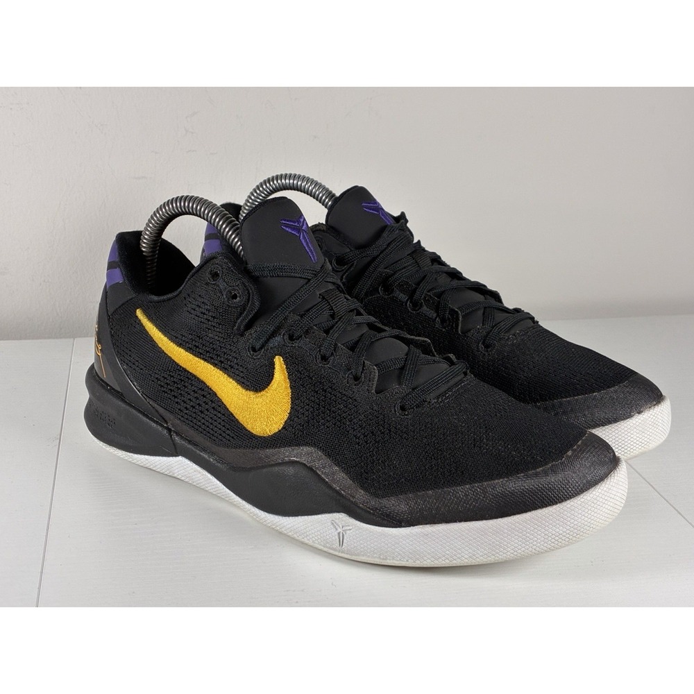 Nike Kobe Low VIII Protro Black University Gold White FN0266 002 Youth Size 5.5Y